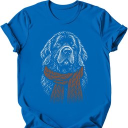 Newfoundland Winter Dog T Shirt Gift For Dog Lover
