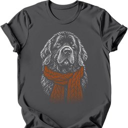 Newfoundland Winter Dog T Shirt Gift For Dog Lover