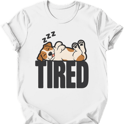 Jack Russell Tired Dog T Shirt Gift For Dog Lover