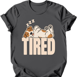 Jack Russell Tired Dog T Shirt Gift For Dog Lover