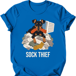 Manchester Terrier Sock Thief T Shirt Gift For Dog Lover