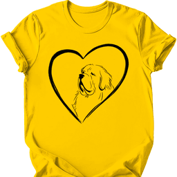 Newfoundland Heart Dog T Shirt Gift For Dog Lover