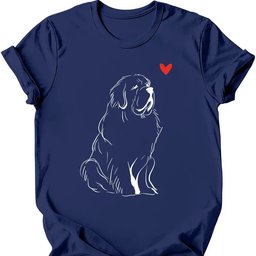 Newfoundland Sketch Dog T Shirt Gift For Dog Lover