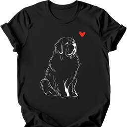 Newfoundland Sketch Dog T Shirt Gift For Dog Lover