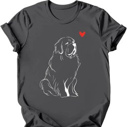 Newfoundland Sketch Dog T Shirt Gift For Dog Lover
