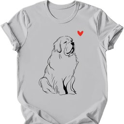 Newfoundland Sketch Dog T Shirt Gift For Dog Lover