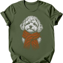 Maltipoo Winter Dog T Shirt Gift For Dog Lover