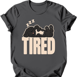 Newfoundland Tired Dog T Shirt Gift For Dog Lover