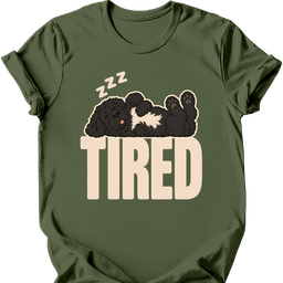 Newfoundland Tired Dog T Shirt Gift For Dog Lover