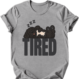 Newfoundland Tired Dog T Shirt Gift For Dog Lover