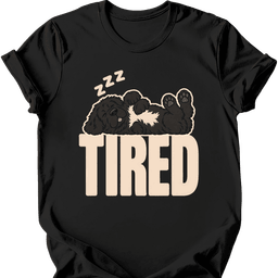 Newfoundland Tired Dog T Shirt Gift For Dog Lover
