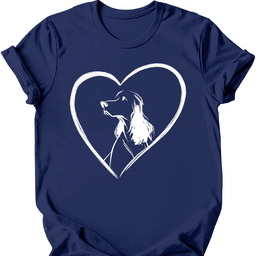 English Springer Spaniel Heart Dog T Shirt Gift For Dog Lover