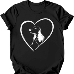 English Springer Spaniel Heart Dog T Shirt Gift For Dog Lover