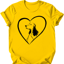 English Springer Spaniel Heart Dog T Shirt Gift For Dog Lover