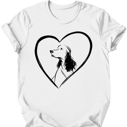 English Springer Spaniel Heart Dog T Shirt Gift For Dog Lover