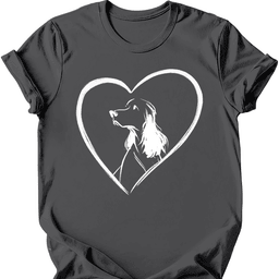English Springer Spaniel Heart Dog T Shirt Gift For Dog Lover