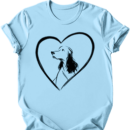 English Springer Spaniel Heart Dog T Shirt Gift For Dog Lover