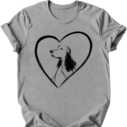 English Springer Spaniel Heart Dog T Shirt Gift For Dog Lover