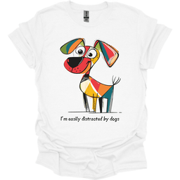 Im Easily Distracted By Dogs 10 T Shirt Gift For Dog Lover