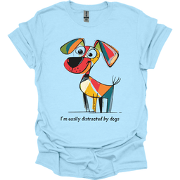 Im Easily Distracted By Dogs 10 T Shirt Gift For Dog Lover