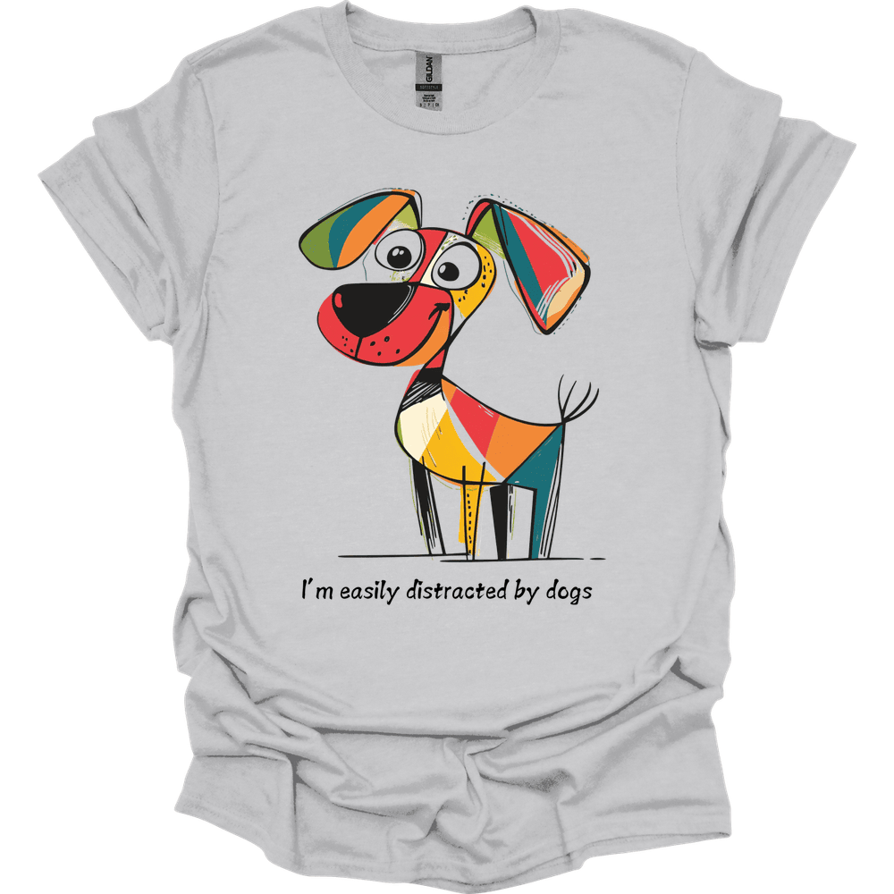 Im Easily Distracted By Dogs 10 T Shirt Gift For Dog Lover