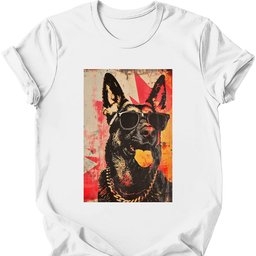 German Shepherd Punk Dog T Shirt Gift For Dog Lover