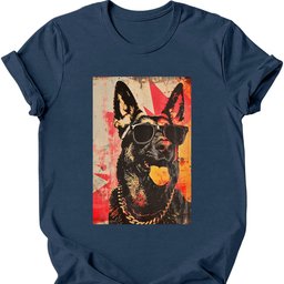 German Shepherd Punk Dog T Shirt Gift For Dog Lover
