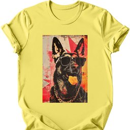 German Shepherd Punk Dog T Shirt Gift For Dog Lover