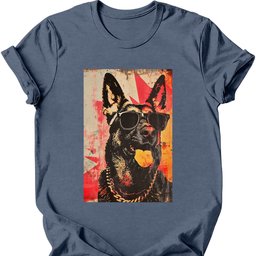 German Shepherd Punk Dog T Shirt Gift For Dog Lover