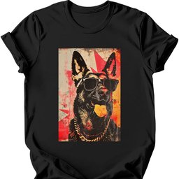 German Shepherd Punk Dog T Shirt Gift For Dog Lover