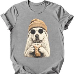 Great Pyrenees Hipster Dog T Shirt Gift For Dog Lover