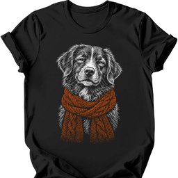 Nova Scotia Duck Tolling Retriever Winter Dog T Shirt Gift For Duck Lover