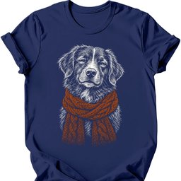 Nova Scotia Duck Tolling Retriever Winter Dog T Shirt Gift For Duck Lover