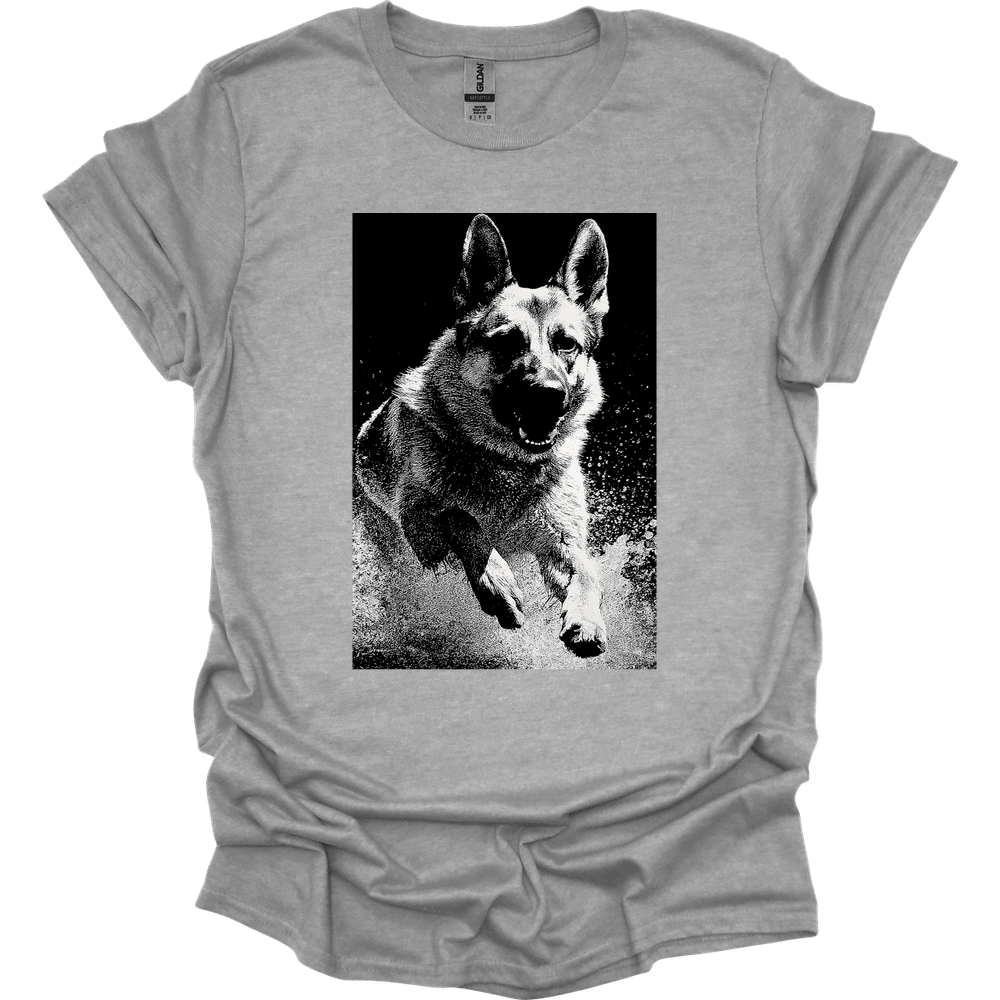 German Shepherd Puddle Dog T Shirt Gift For Dog Lover