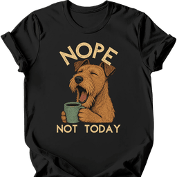 Irish Terrier Not Today T Shirt Gift For Dog Lover