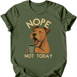 Irish Terrier Not Today T Shirt Gift For Dog Lover