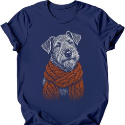Irish Terrier Winter Dog T Shirt Gift For Dog Lover
