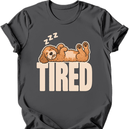 Labradoodle Tired Dog T Shirt Gift For Dog Lover