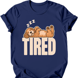 Labradoodle Tired Dog T Shirt Gift For Dog Lover