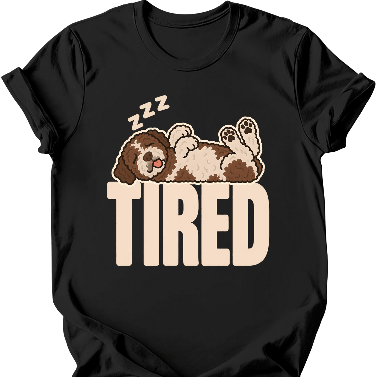 Lagotto Romagnolo Tired Dog T Shirt Gift For Dog Lover