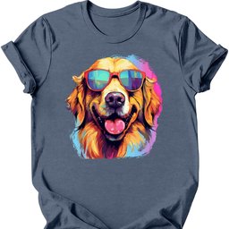 Golden Retriever Top Dog T Shirt Gift For Dog Lover