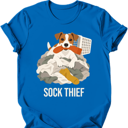 Jack Russell Sock Thief T Shirt Gift For Dog Lover