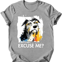Irish Wolfhound Excuse Me Dog T Shirt Gift For Dog Lover
