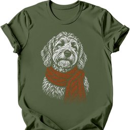 Goldendoodle Winter Dog T Shirt Gift For Dog Lover