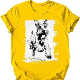 Giant Schnauzer Running Dog T Shirt Gift For Dog Lover