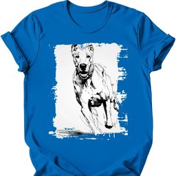 Great Dane Running Dog T Shirt Gift For Dog Lover