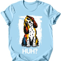 English Springer Spaniel Huh Dog T Shirt Gift For Dog Lover