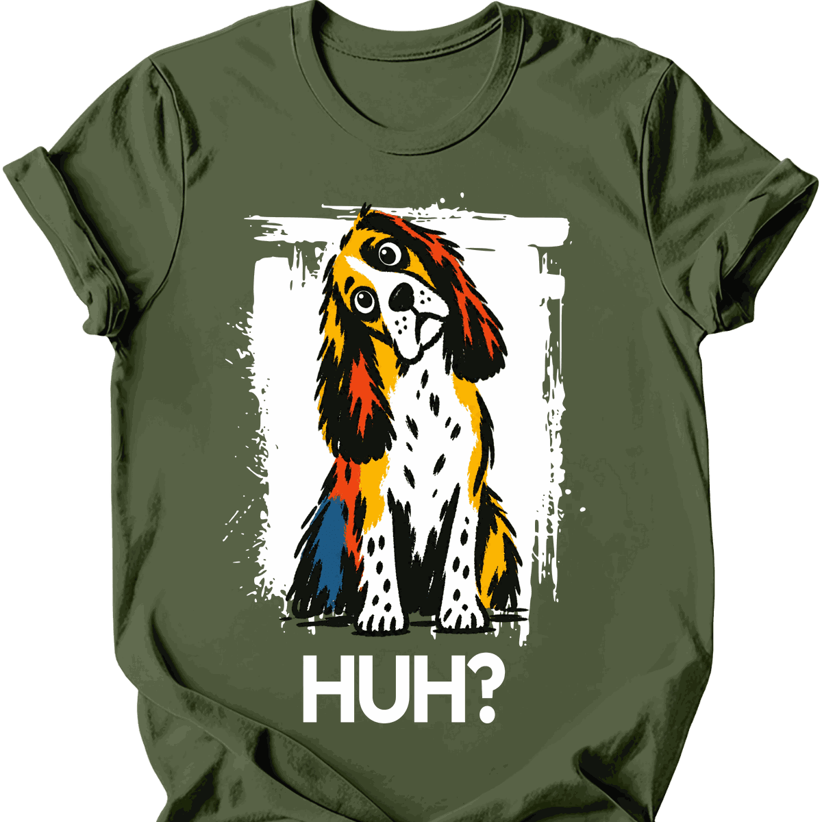 English Springer Spaniel Huh Dog T Shirt Gift For Dog Lover