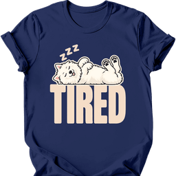 Japanese Spitz Tired Dog T Shirt Gift For Dog Lover