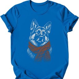 German Shepherd Winter Dog T Shirt Gift For Dog Lover